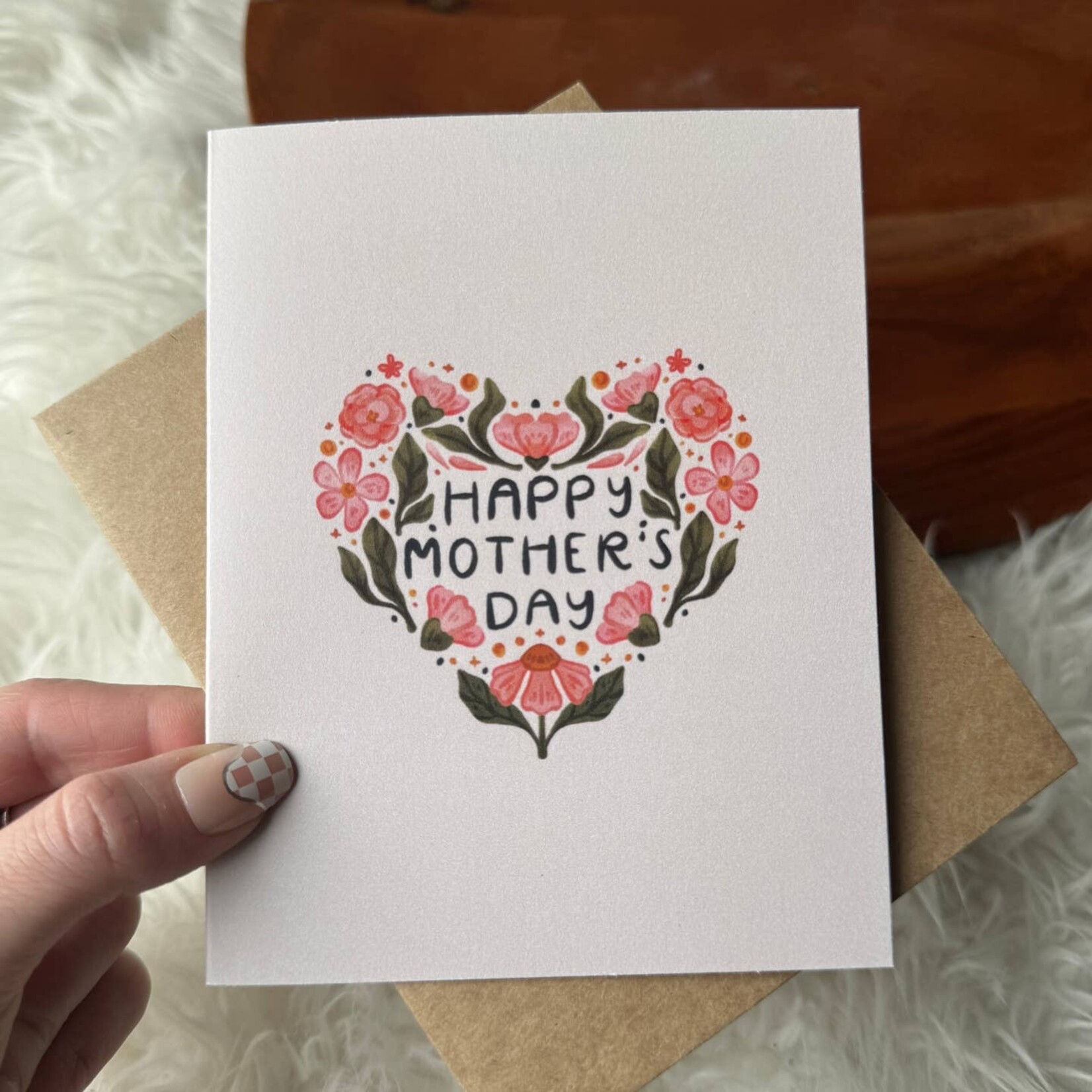 Big Moods Big Moods-"Happy Mother's Day" Floral Heart Card
