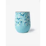 Corkcicle Stemless Ditsy Floral Blue
