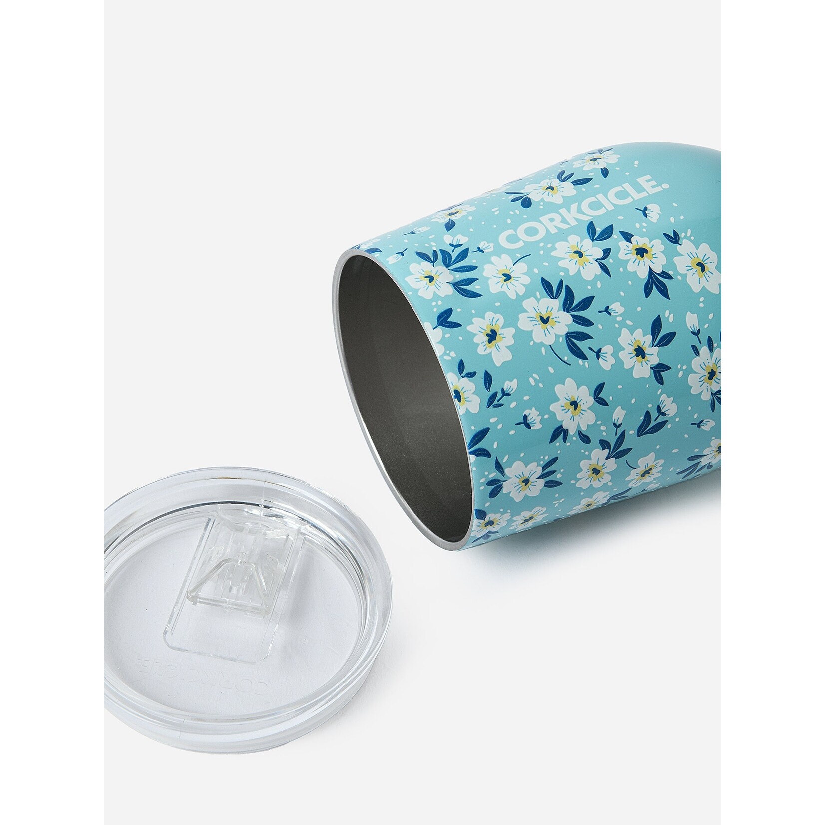 Corkcicle Corkcicle Stemless Ditsy Floral Blue