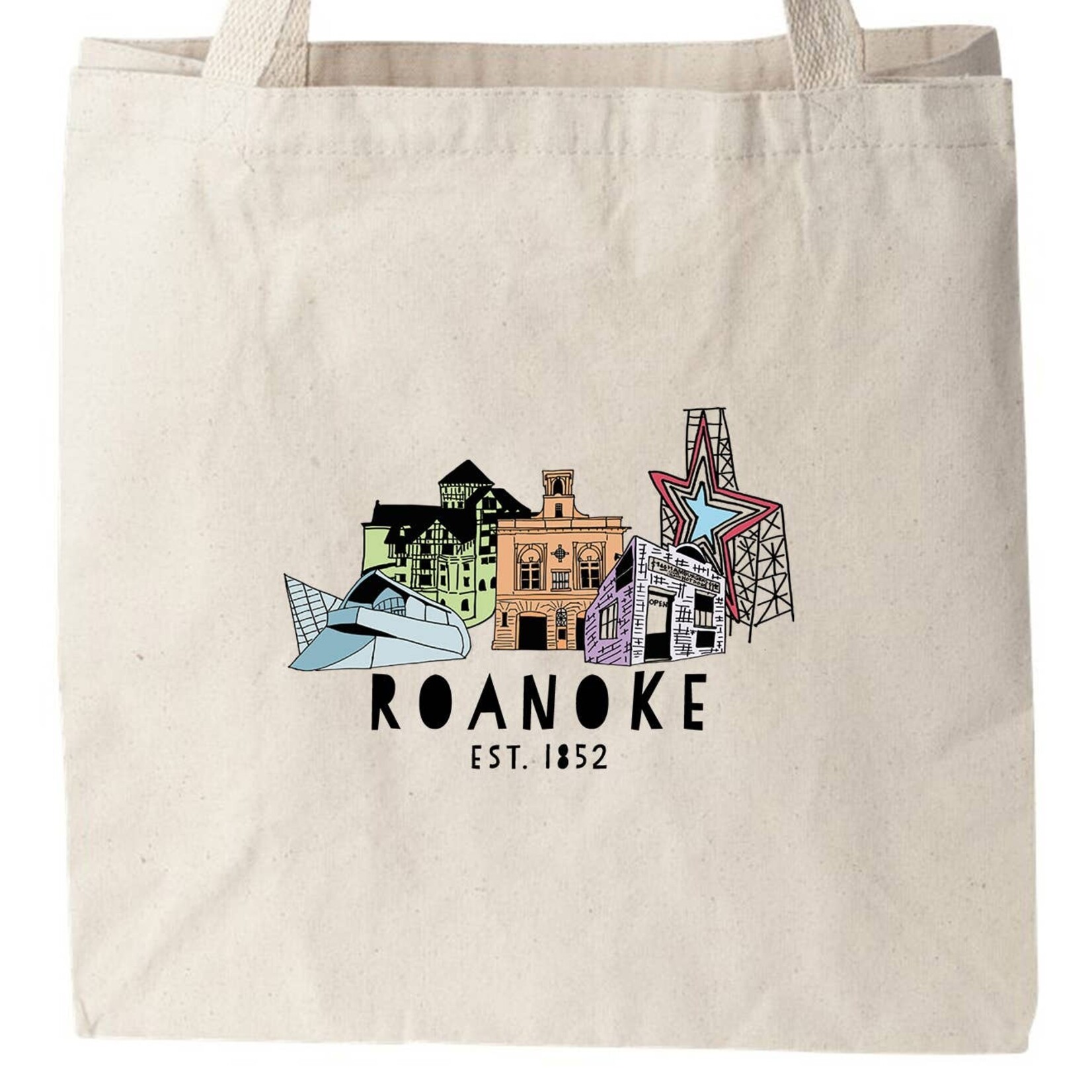Moonlight Makers Moonlight Makers-Roanoke Skyline Tote Bag