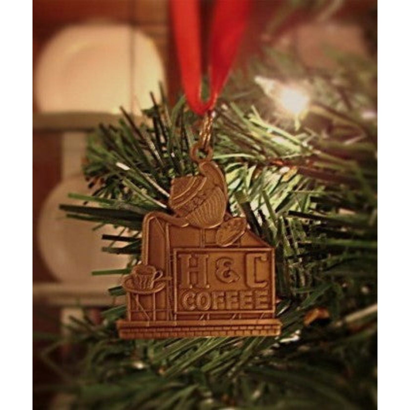 BT Enterprises VA Ornament Company-H&C Coffee Sign Ornament
