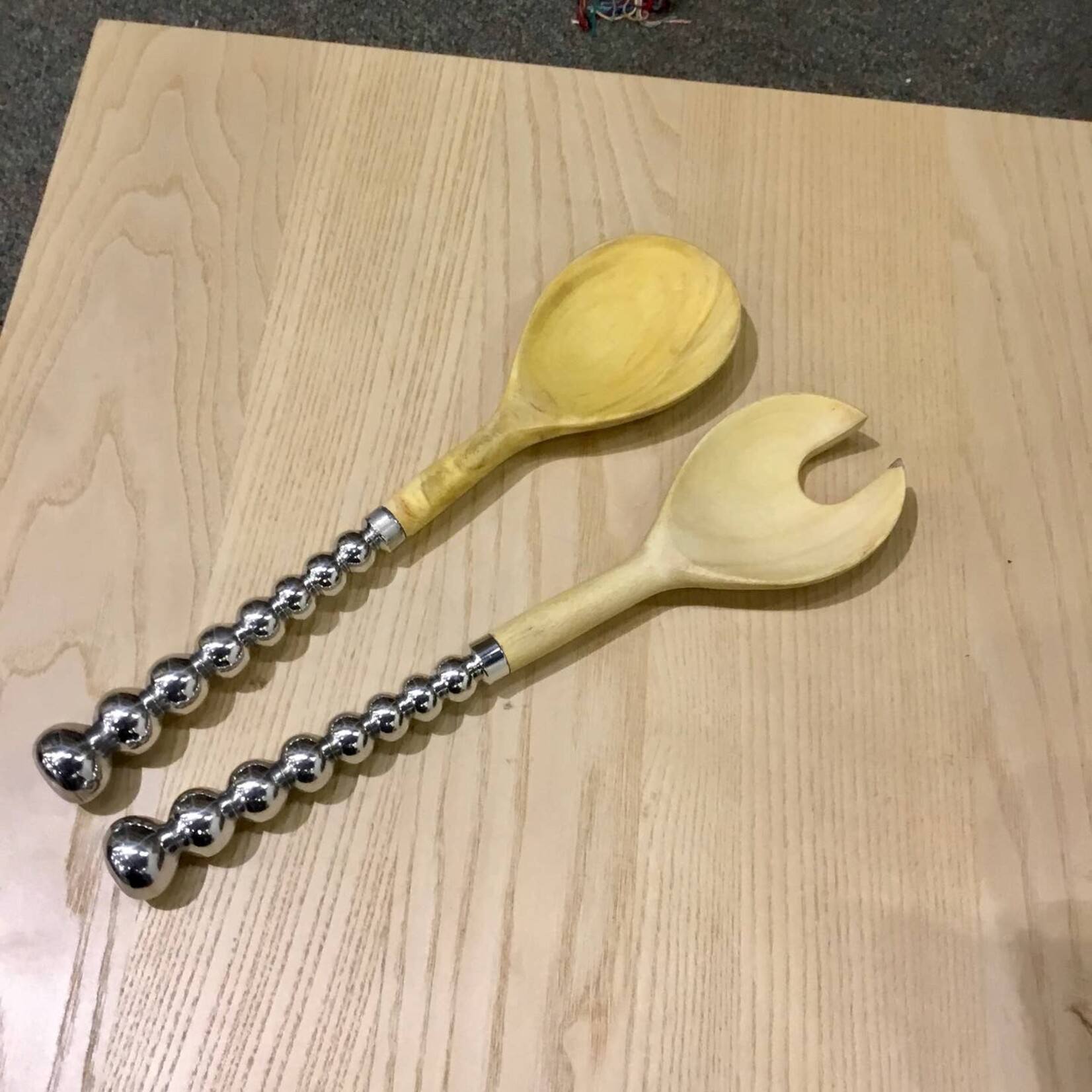 India Handicrafts India Handicrafts-Beaded Wood Servers