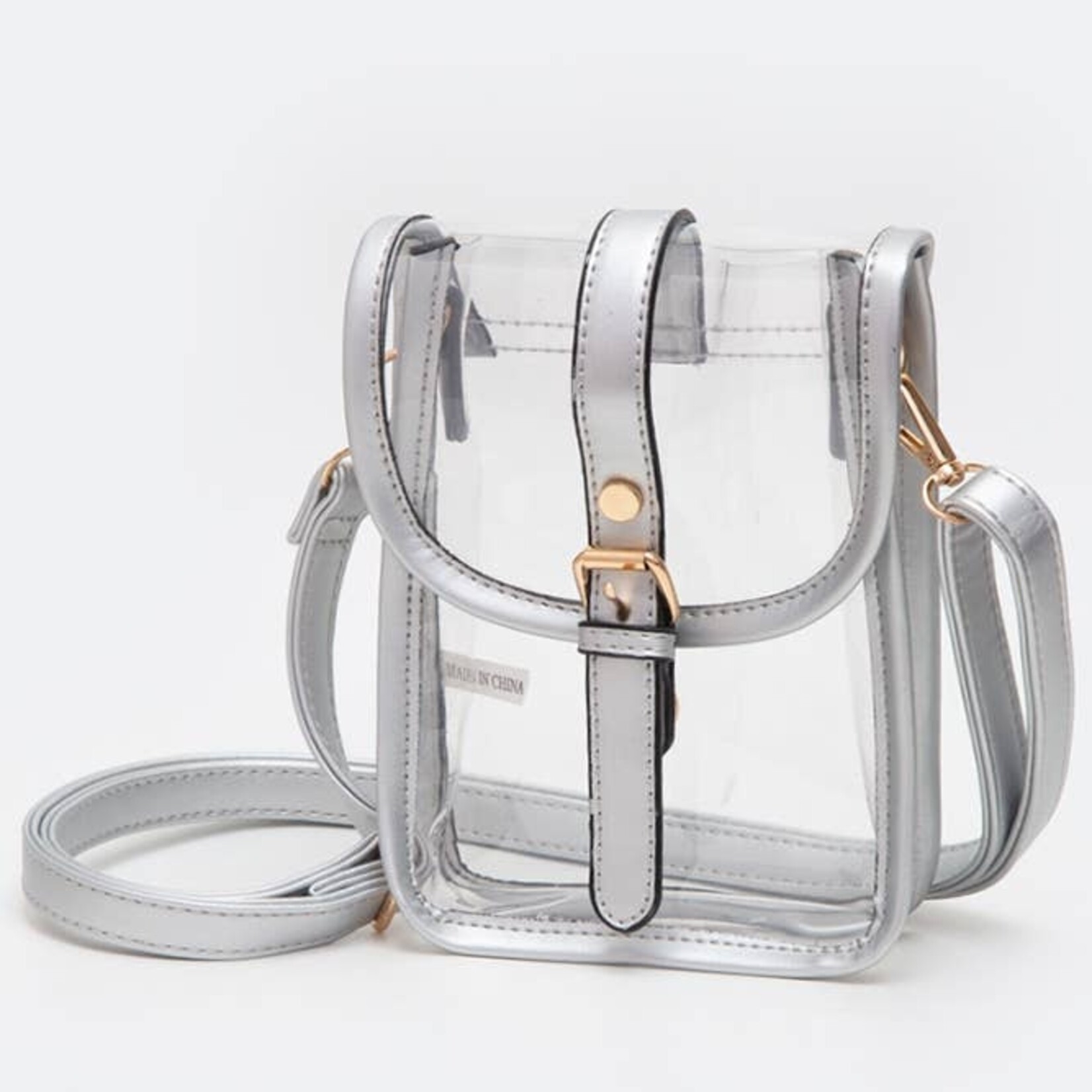 Hana Hana-Clear Cross Body-Silver