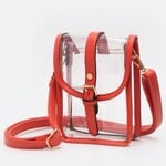 Hana Clear Cross Body-Orange