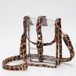 Hana Clear Cross Body-Leopard