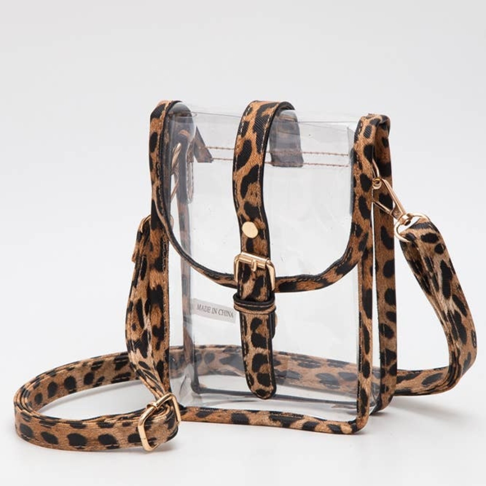 Hana Hana-Clear Cross Body-Leopard