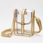 Hana Clear Cross Body-Gold