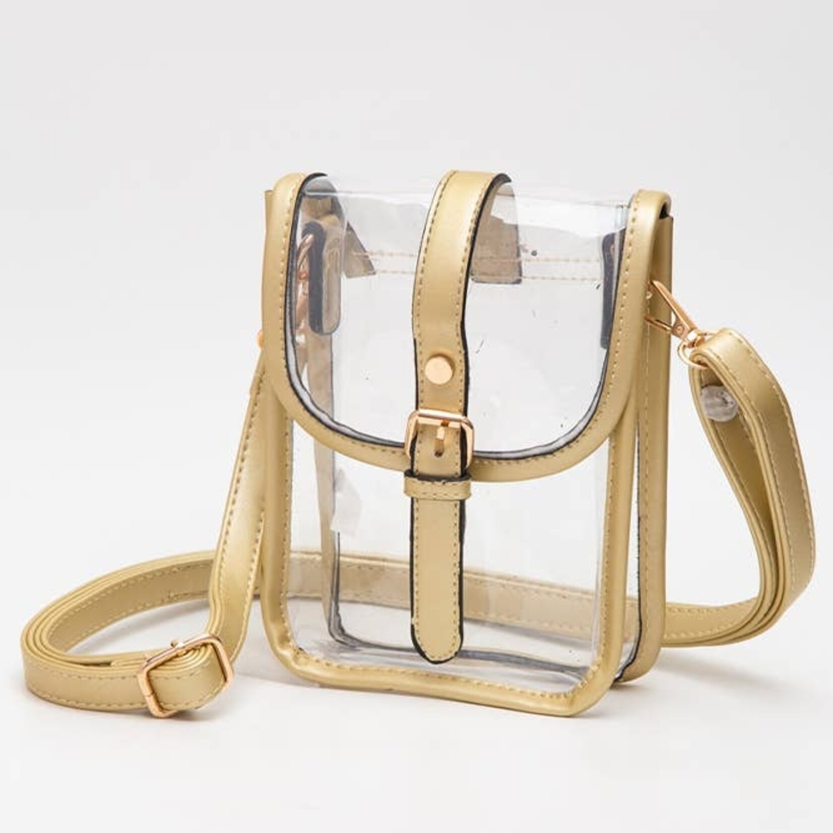 Hana Hana-Clear Cross Body-Gold