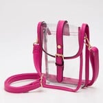 Hana Clear Cross Body-Fuchsia