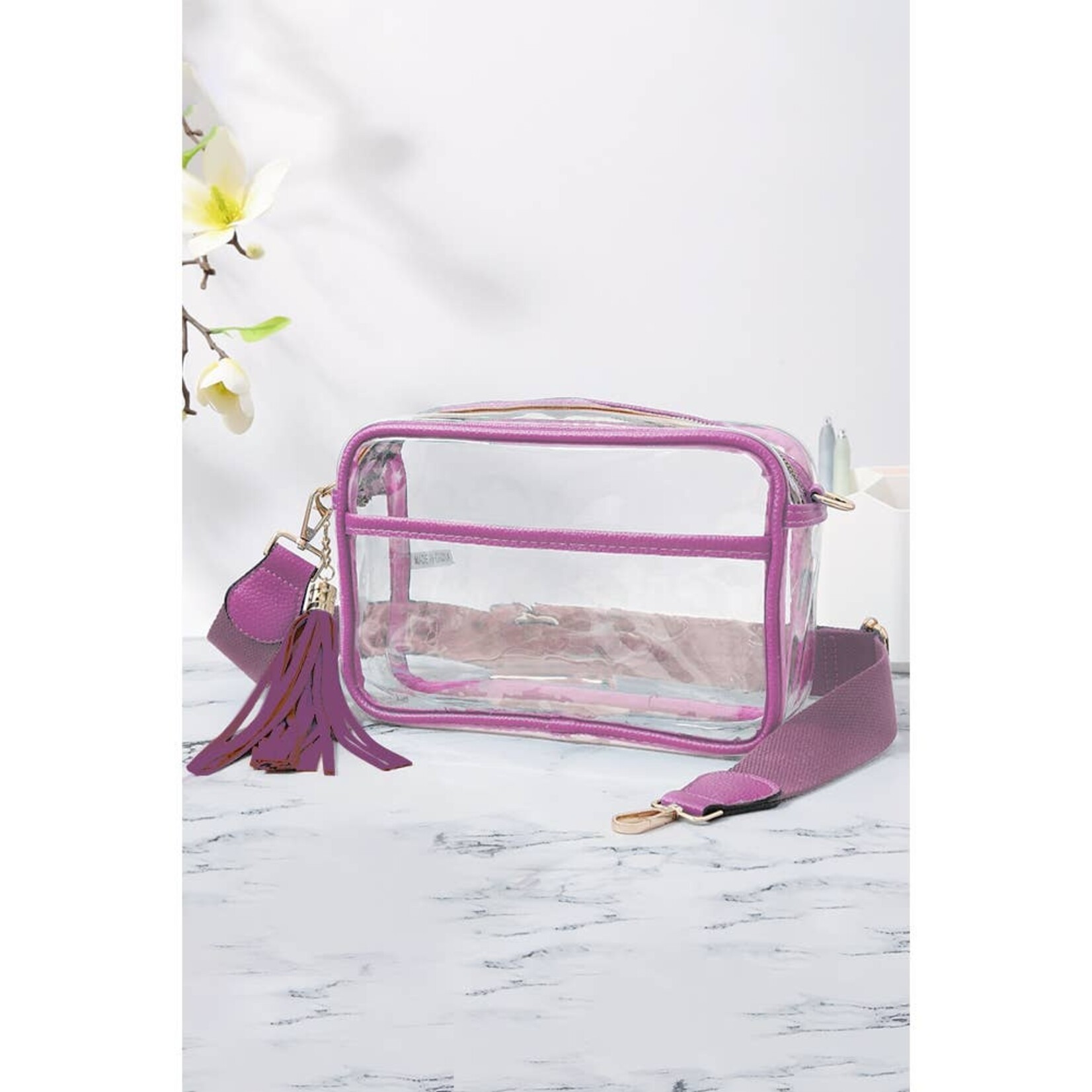 Hana Hana-Clear Camera Bag-Purple