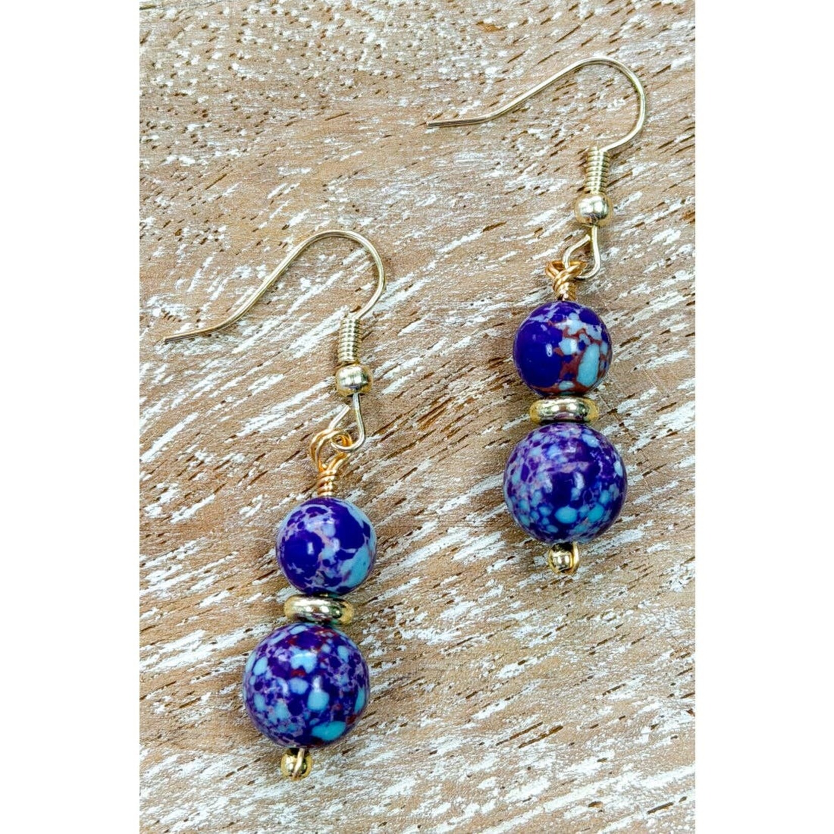 Dylan Designs Dylan Designs-Ruthie Earring Blue/Purple Jasper