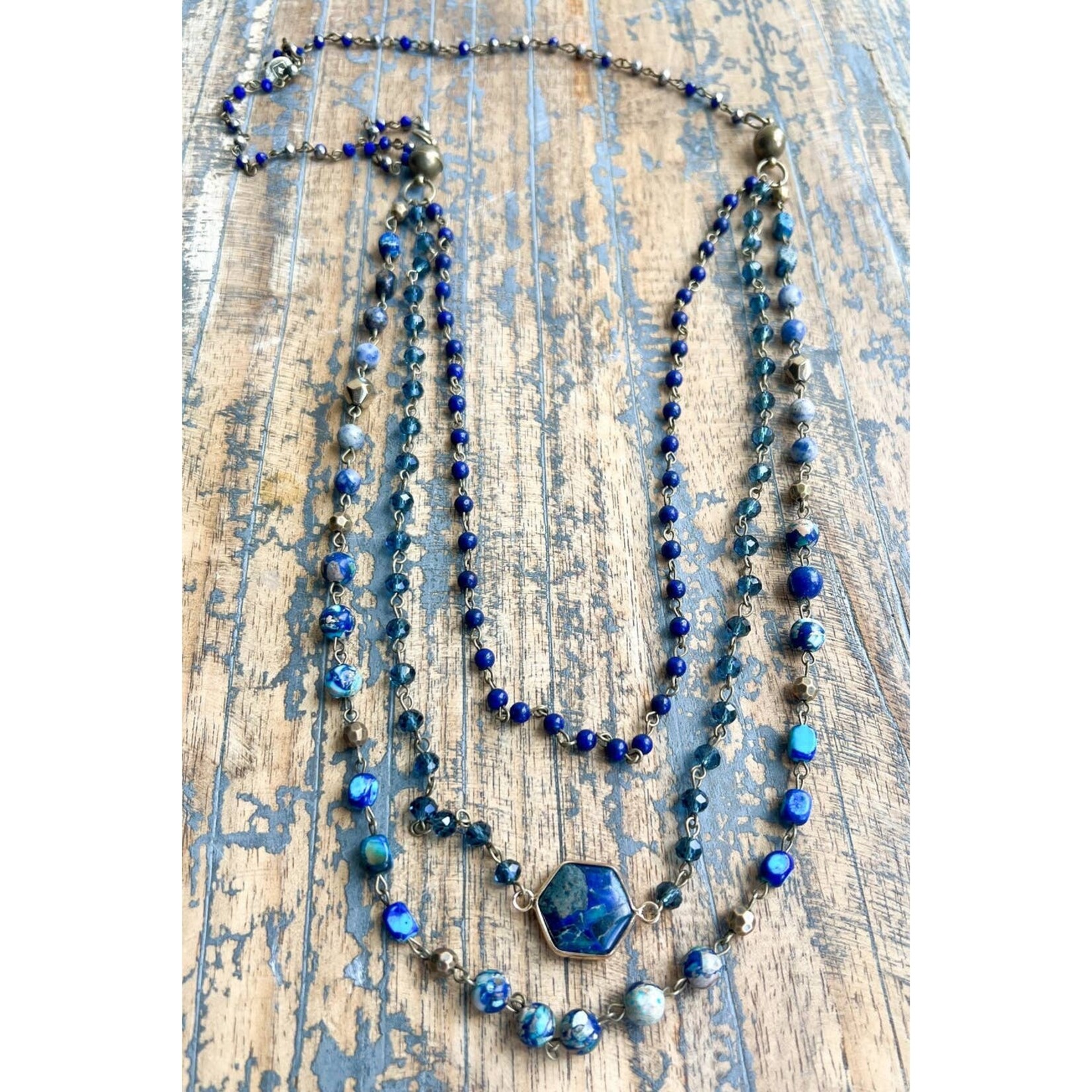 Dylan Designs Dylan Designs-Janet Necklace Blue