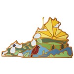 Totally Bamboo Virginia Cutting Board with Artwork By Summer Stokes