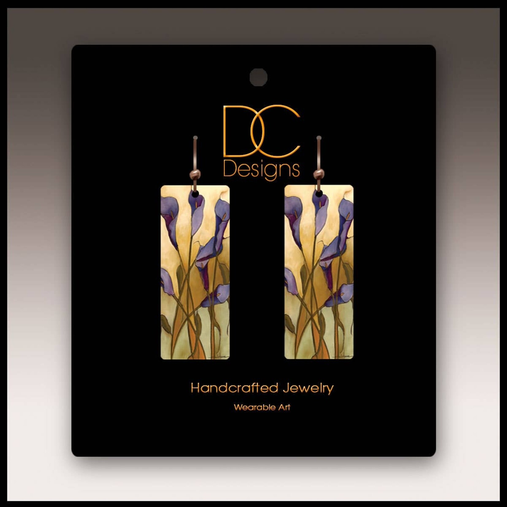 DC Designs DC Designs-Calla Lily Purple Earrings-SH19CE
