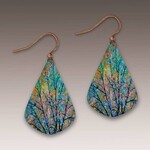DC Designs Blue Branches Artistic Earrings-ME22JE