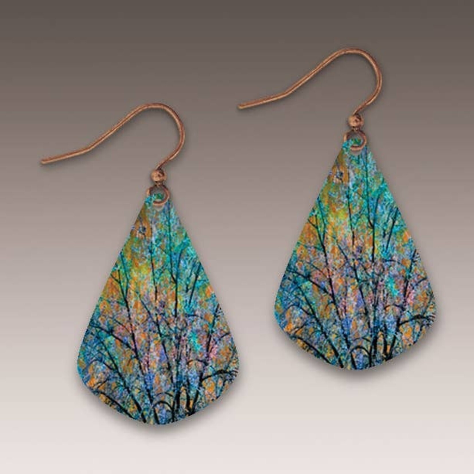 DC Designs DC Designs-Blue Branches Artistic Earrings-ME22JE