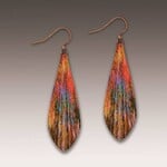 DC Designs Orange Nature Long Drop Earrings-ME1LE