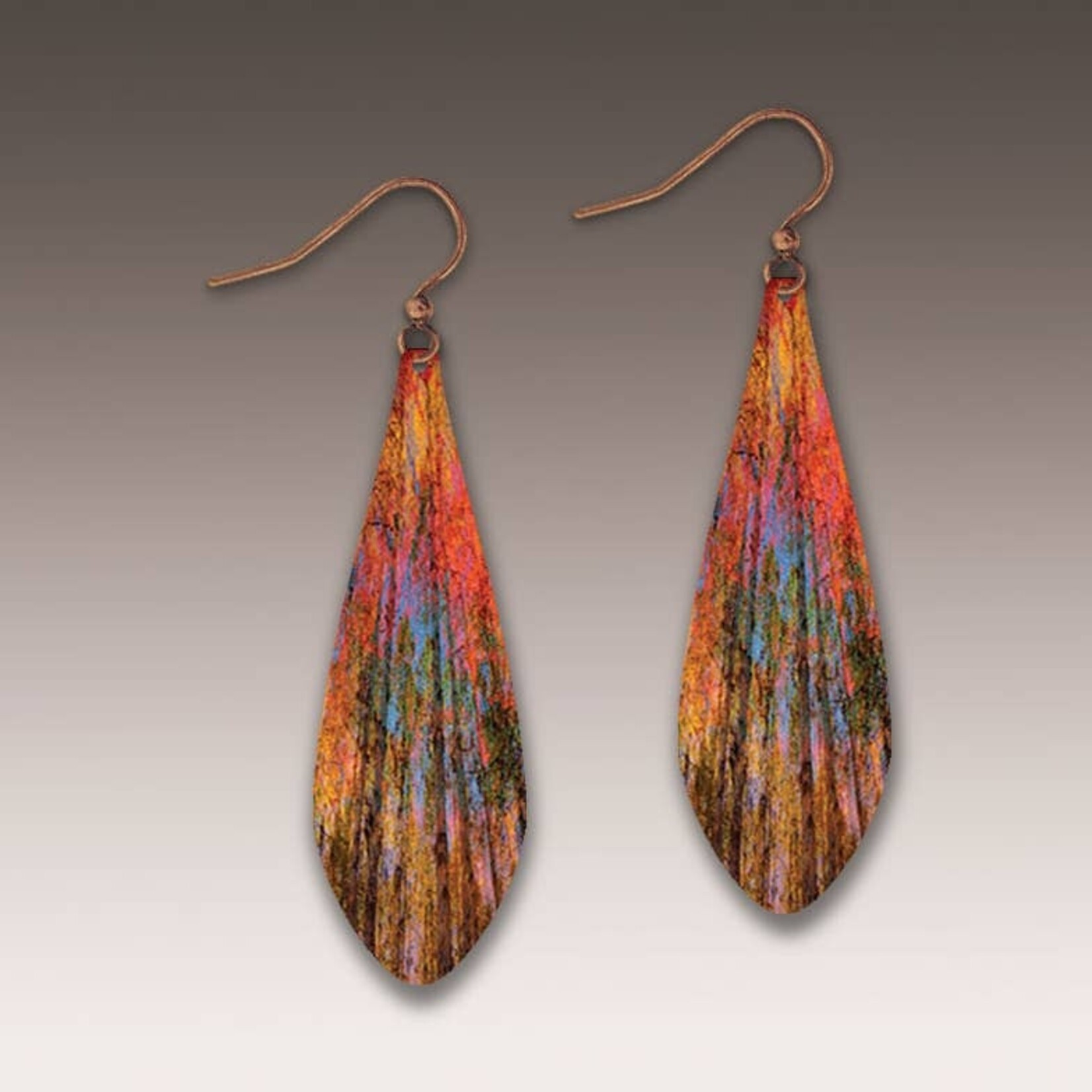 DC Designs DC Designs-Orange Nature Long Drop Earrings-ME1LE