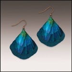 DC Designs Blue Nature Ginkgo  Earrings ME10GE
