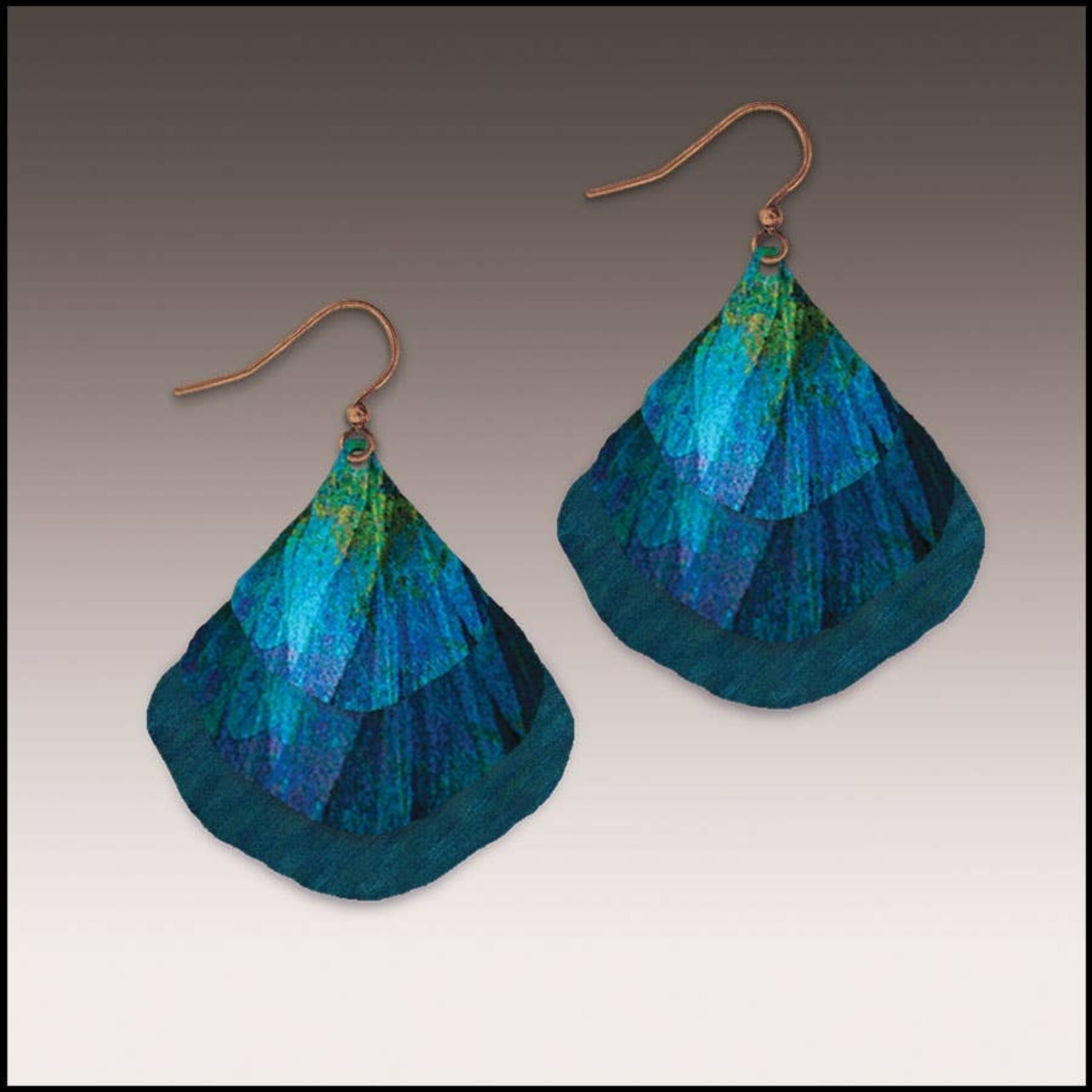 DC Designs DC Designs-Blue Nature Ginkgo  Earrings ME10GE