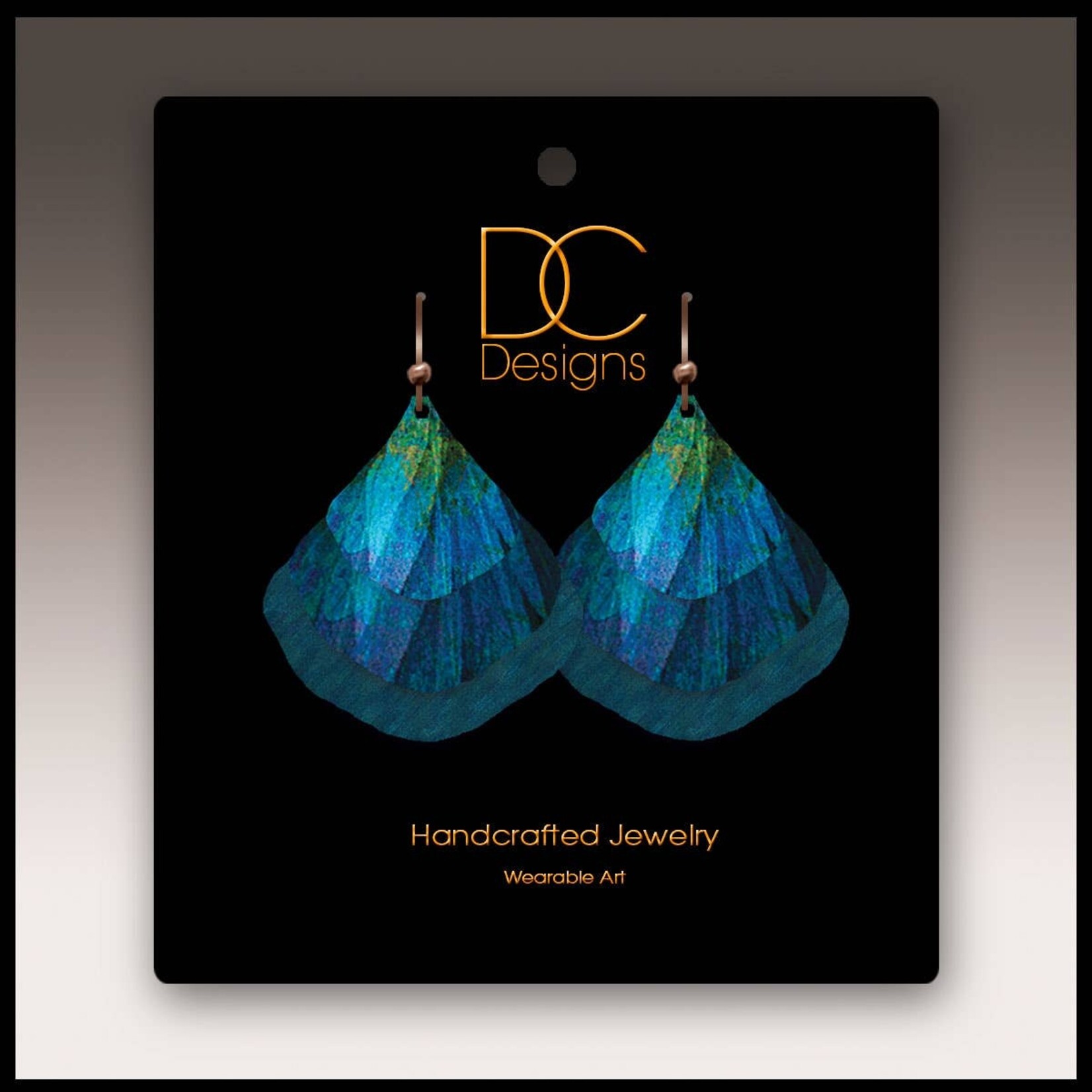 DC Designs DC Designs-Blue Nature Ginkgo  Earrings ME10GE