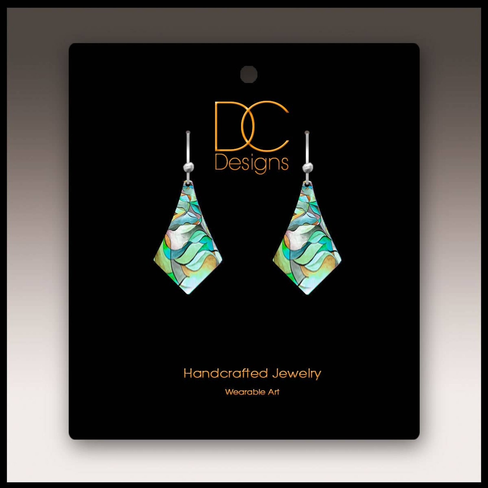 DC Designs DC Designs-Cool Green Dangle Earrings-6CBP