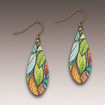 DC Designs Floating Leaves Dew Drop Earrings66DE