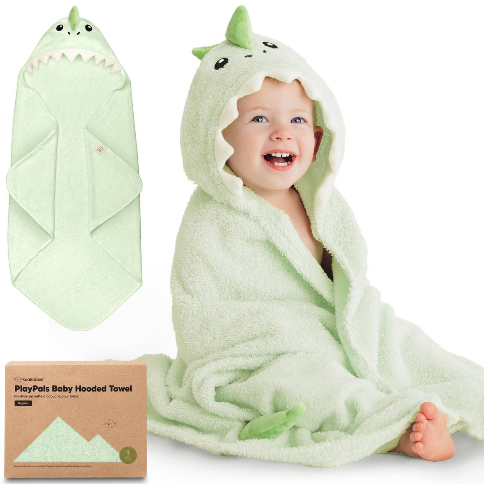 Kea Babies Kea Babies-Playpals Hooded Baby Bath Towels For Newborn