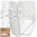 Kea Babies 3pk Soothe Zippy Baby Swaddles 0-6 Months,Sleep Sack