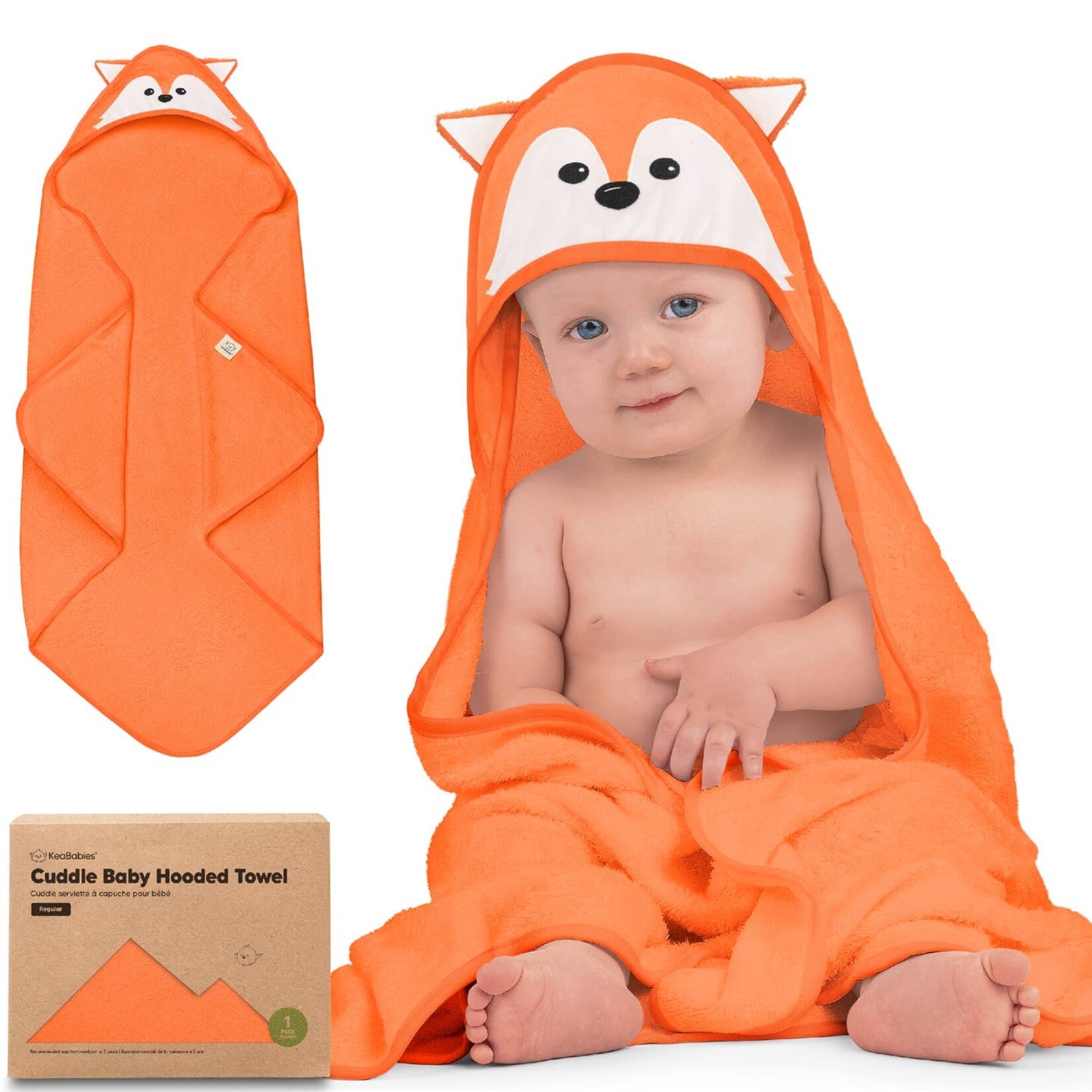 Kea Babies KeaBabies Cuddle Baby Hooded Towel Fox