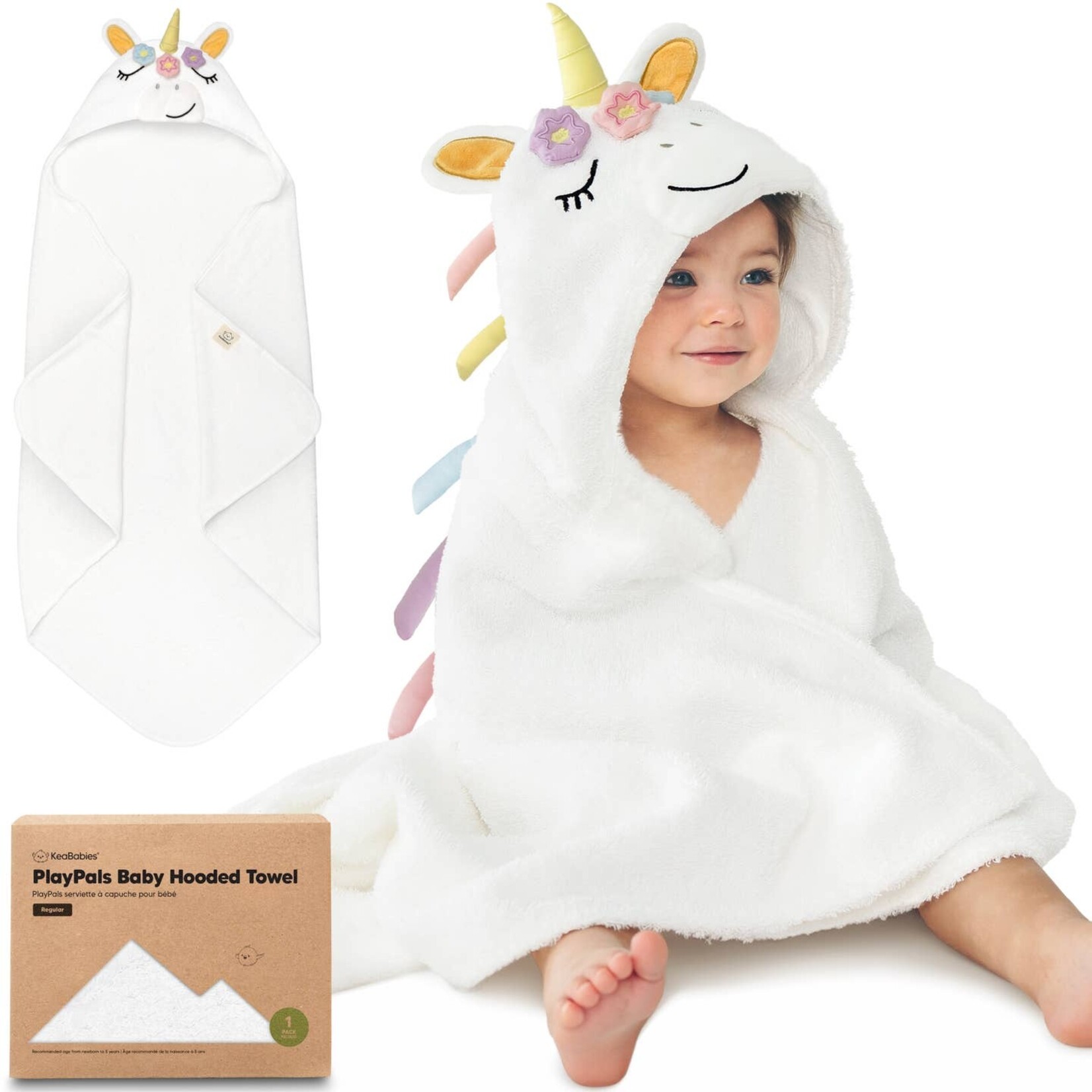 Kea Babies Kea Babies Unicorn Hooded Baby Bath Towel