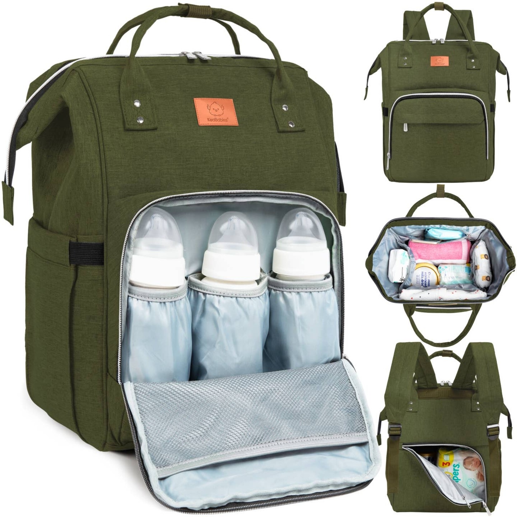 Kea Babies Kea Babies-Diaper Backpack Olive