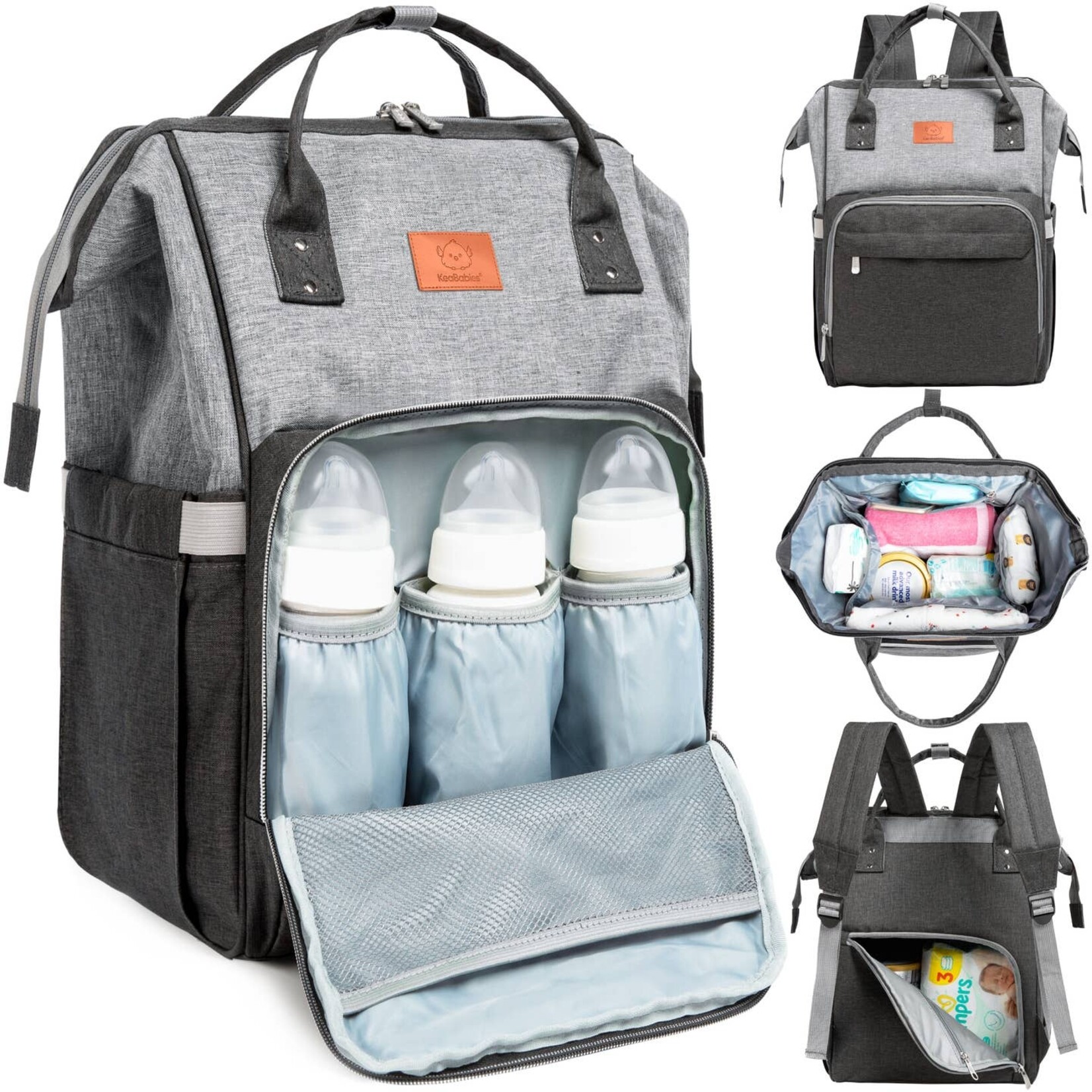 Kea Babies Kea Babies-Diaper Backpack Graphite