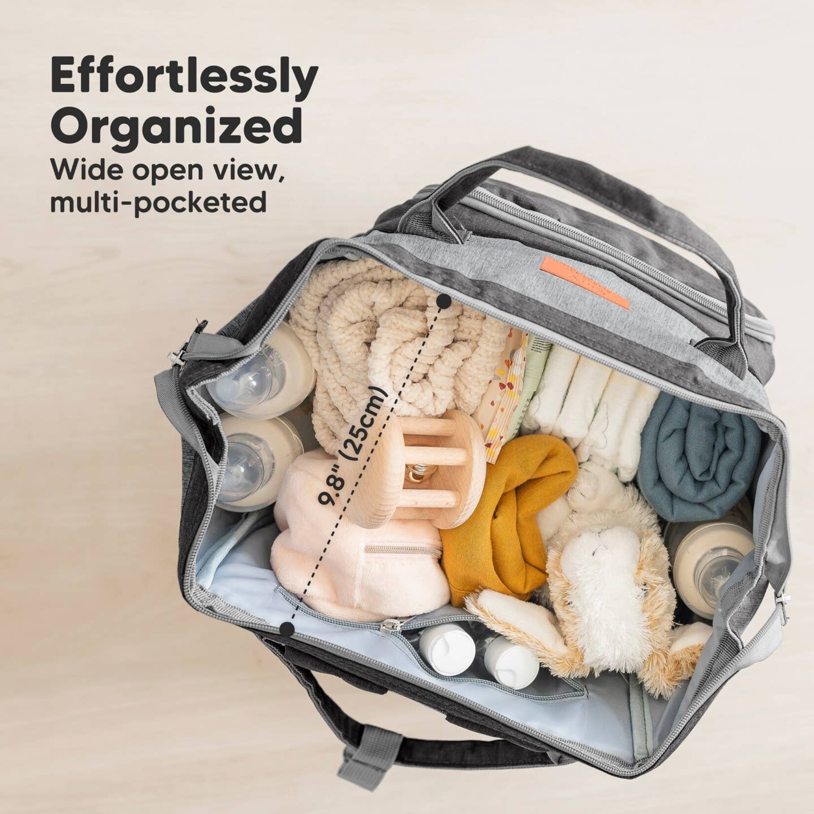 Kea Babies Kea Babies-Diaper Backpack Graphite