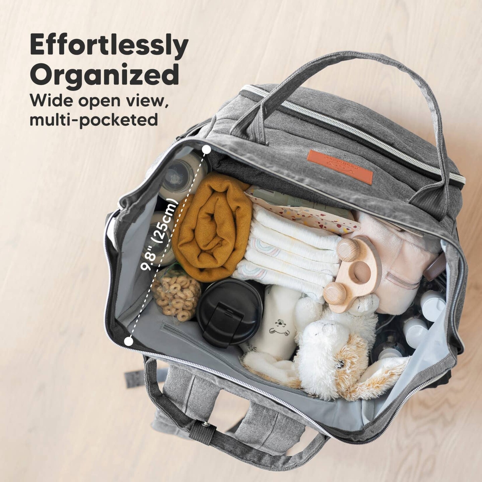 Kea Babies Kea Babies-Diaper Backpack Gray