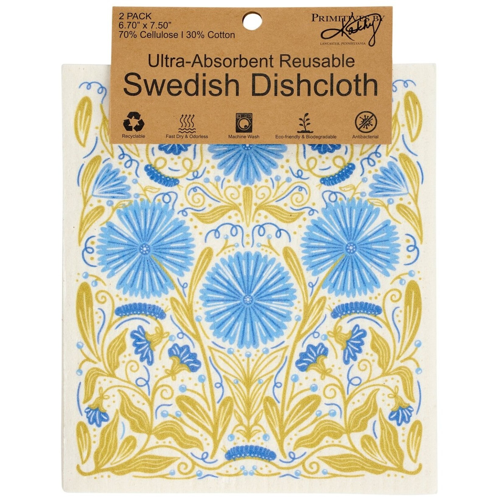 Primitives by Kathy Primitives by Kathy-Caterpillar Flower Swedish Cloth Set