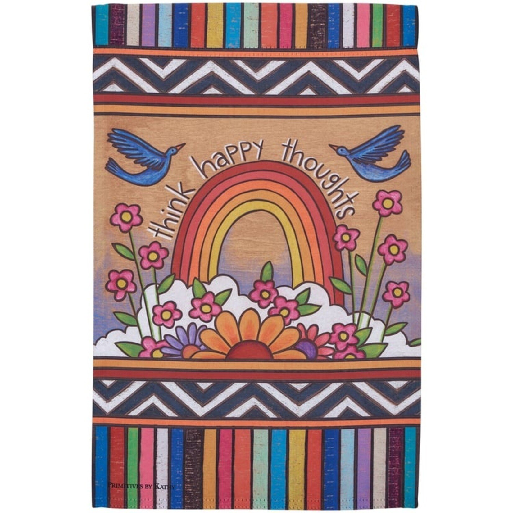 Primitives by Kathy Primitives by Kathy-Happy Thoughts Garden Flag