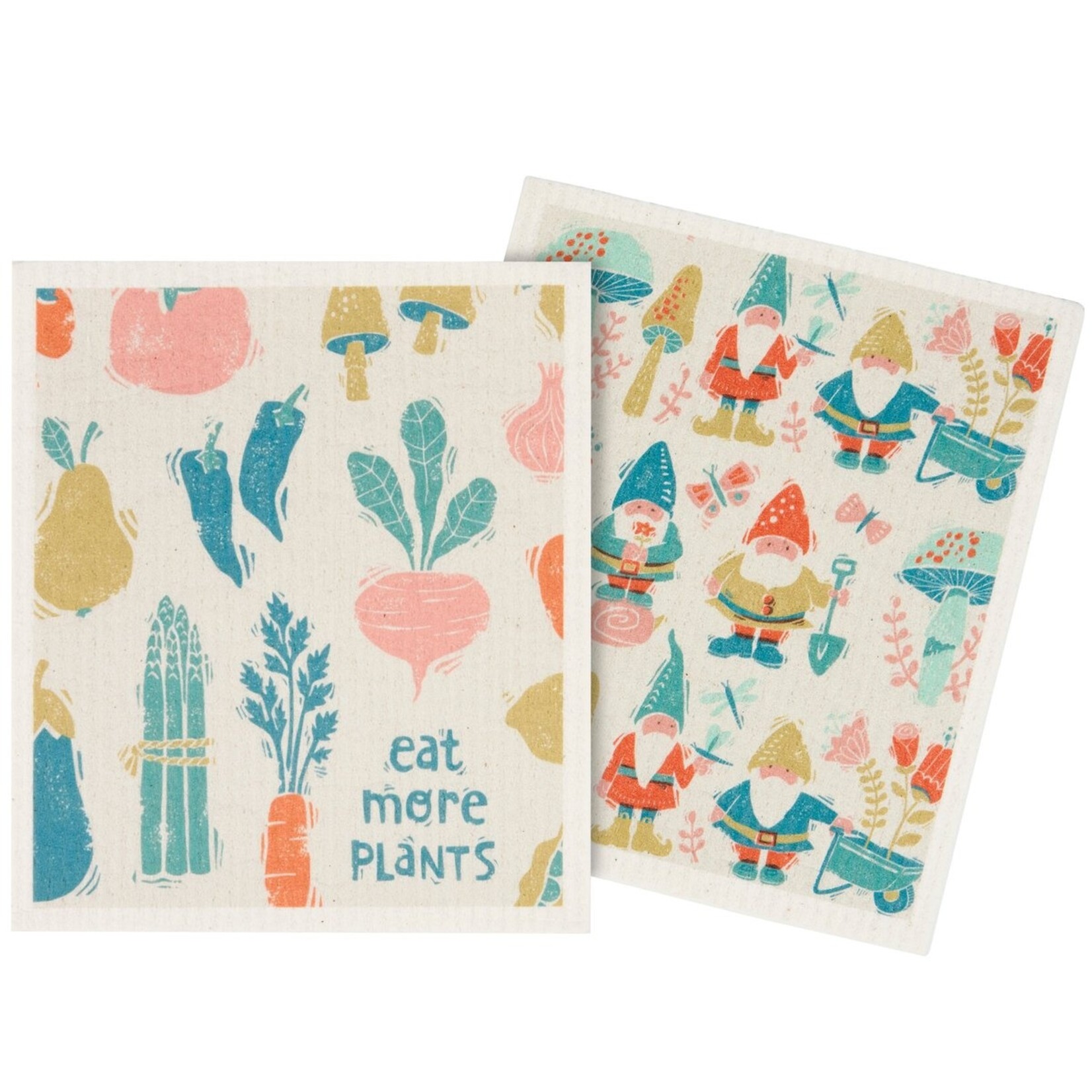 Primitives by Kathy Primitives by Kathy-Eat More Plants Swedish Dishcloth Set