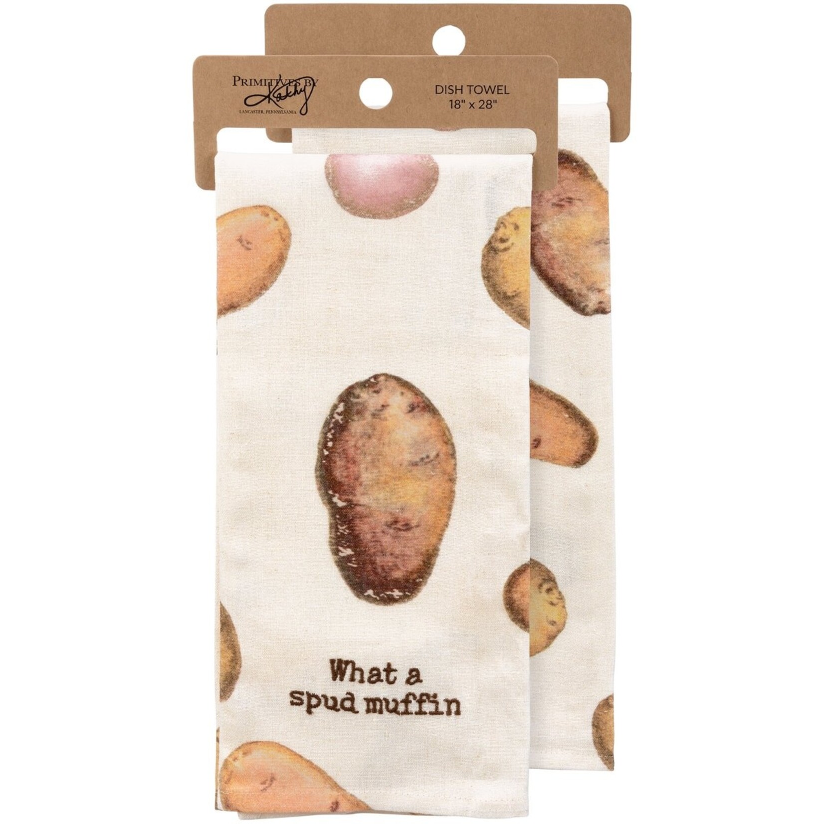 Primitives by Kathy Primitives by Kathy-What A Spud Muffin Kitchen Towel