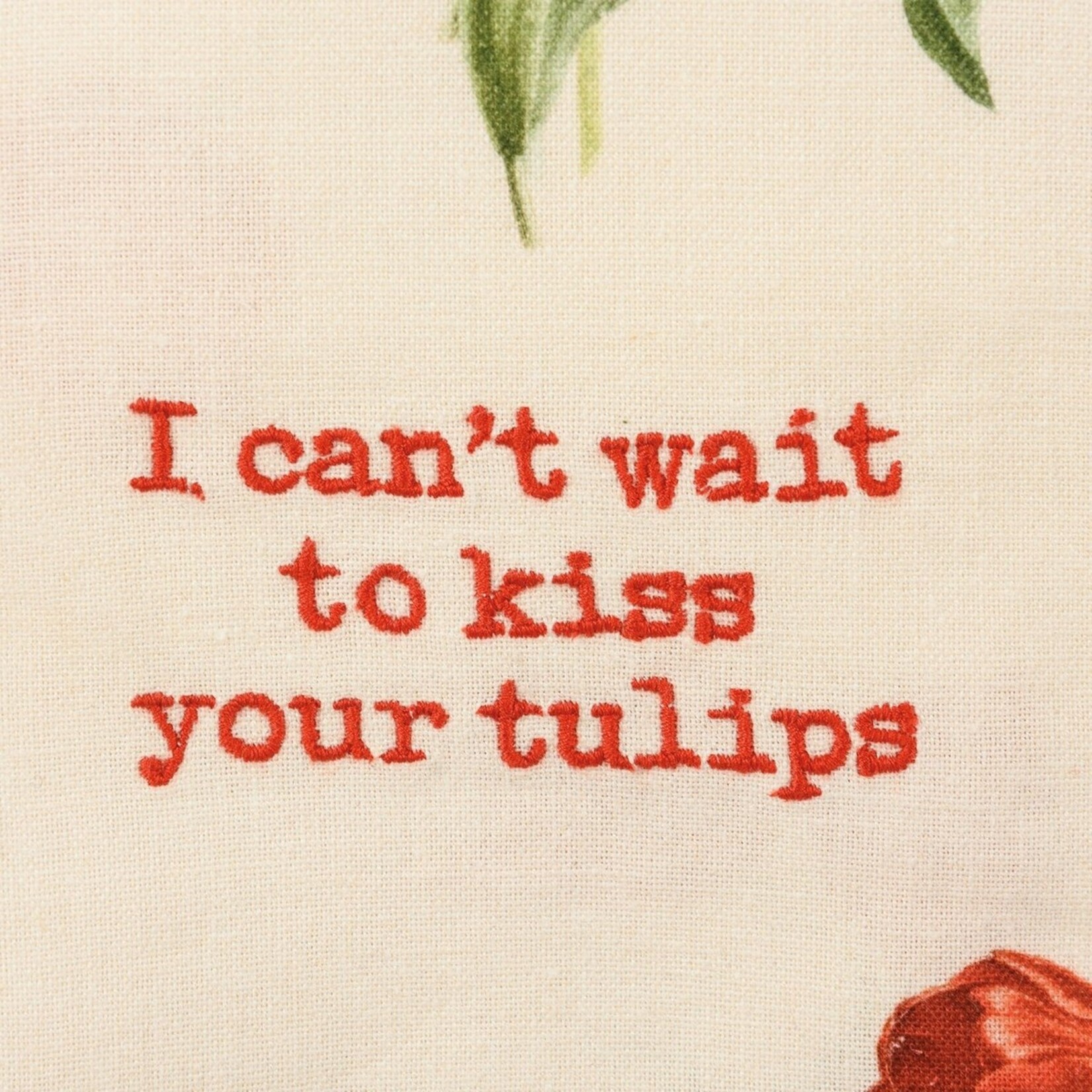 Primitives by Kathy Primitives by Kathy-I Can't Wait To Kiss Your Tulips Kitchen Towel