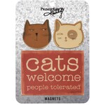 Primitives by Kathy Cats Welcome Magnet Set
