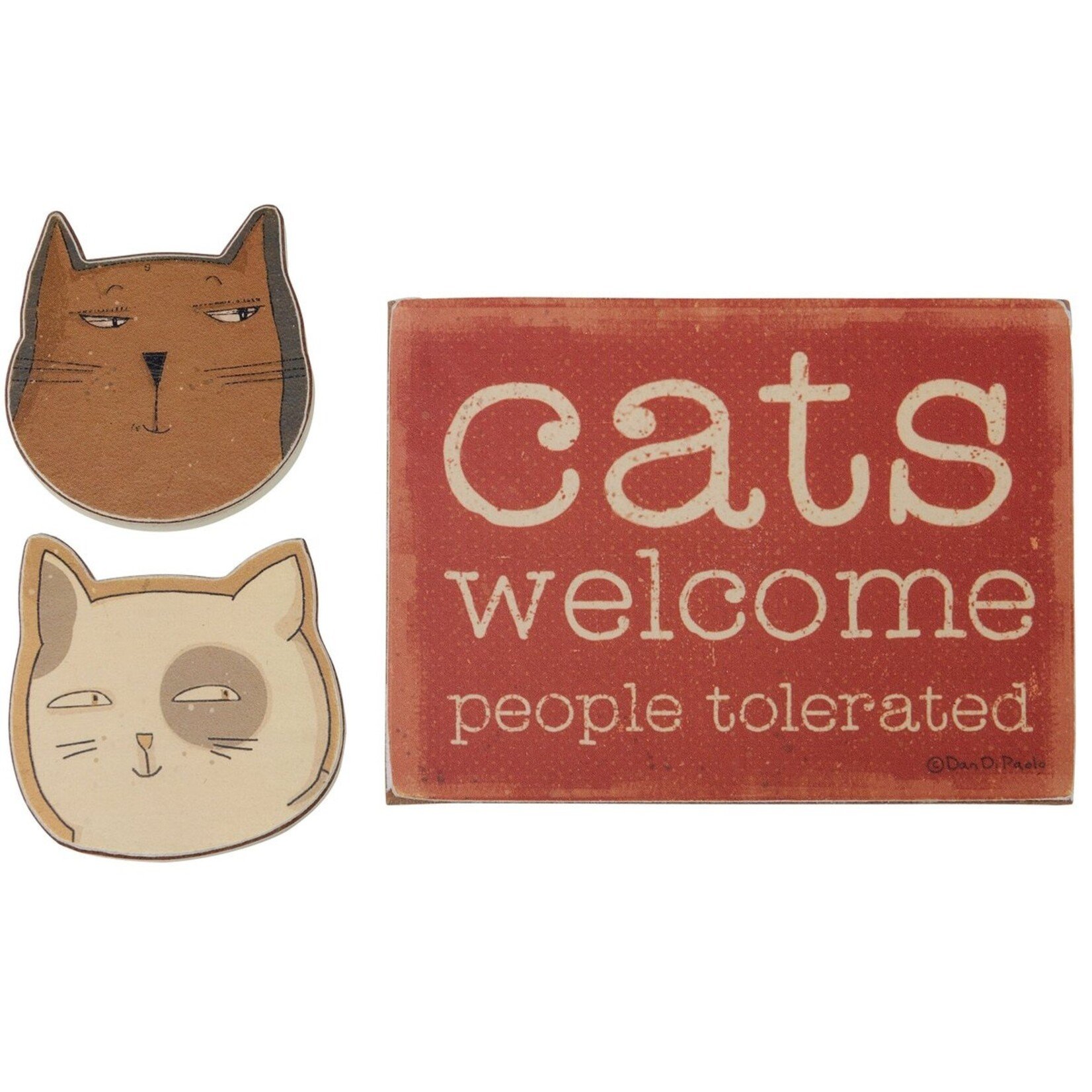 Primitives by Kathy Primitives by Kathy-Cats Welcome Magnet Set