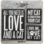 Primitives by Kathy Cat Magnet Set