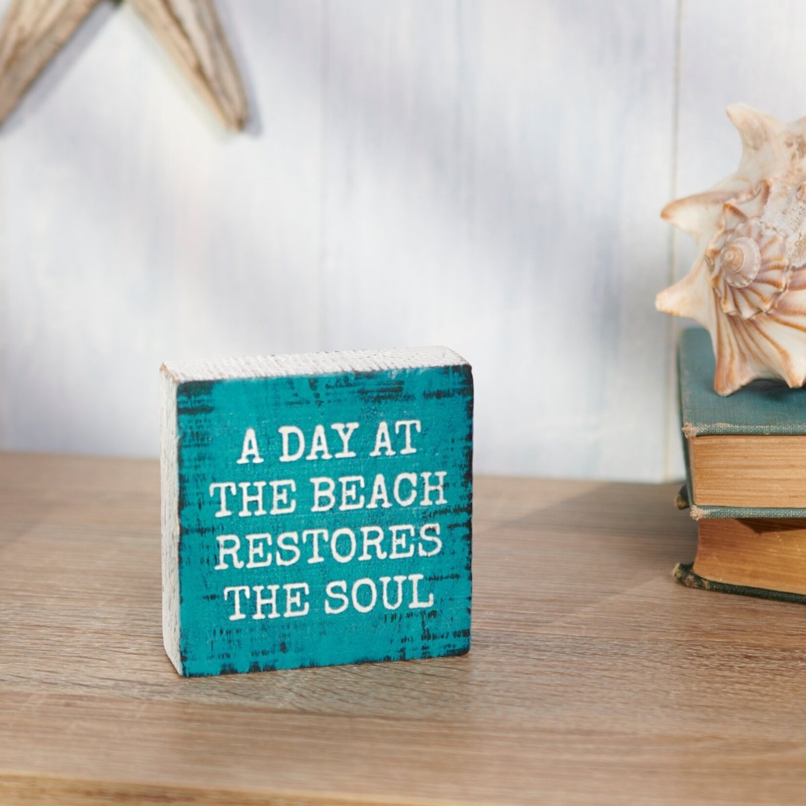 Primitives by Kathy Primitives by Kathy-Restores The Soul Block Sign