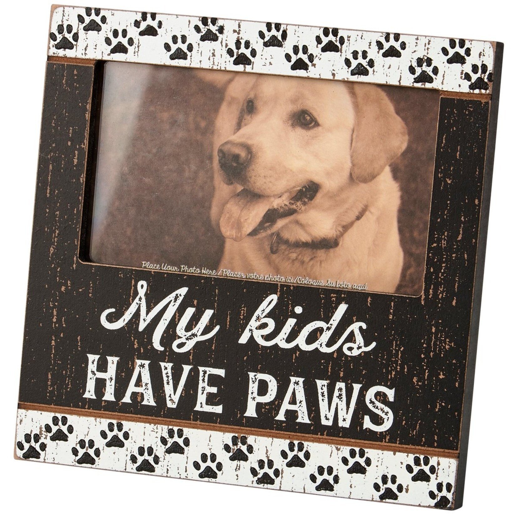 Primitives by Kathy Primitives by Kathy-My Kids Have Paws Photo Frame
