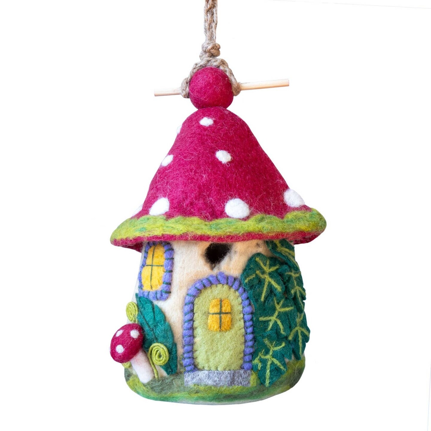 DZI DZI Mossy Mushroom Birdhouse