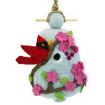 DZI Cherry Cardinal Birdhouse