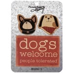 Primitives by Kathy Dogs Welcome Magnet Set