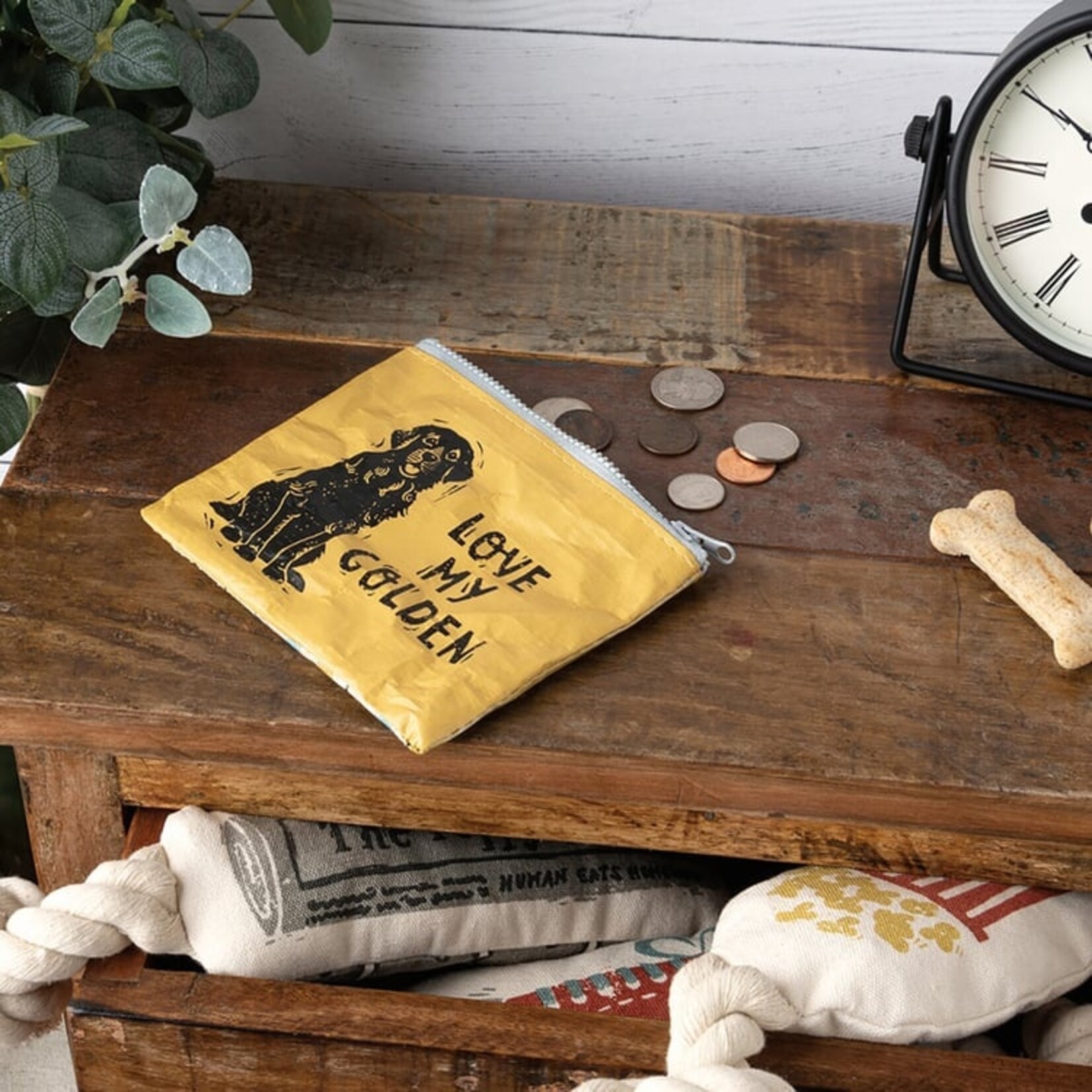 Primitives by Kathy Primitives by Kathy-Love My Golden Zipper Wallet
