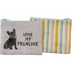 Primitives by Kathy Love My Frenchie Zipper Wallet